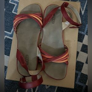 Keen size 9 sandals red